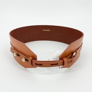 Frame Wide Leather Belt